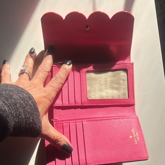 Kate Spade Red Scalloped Clutch - Picture 3 of 6